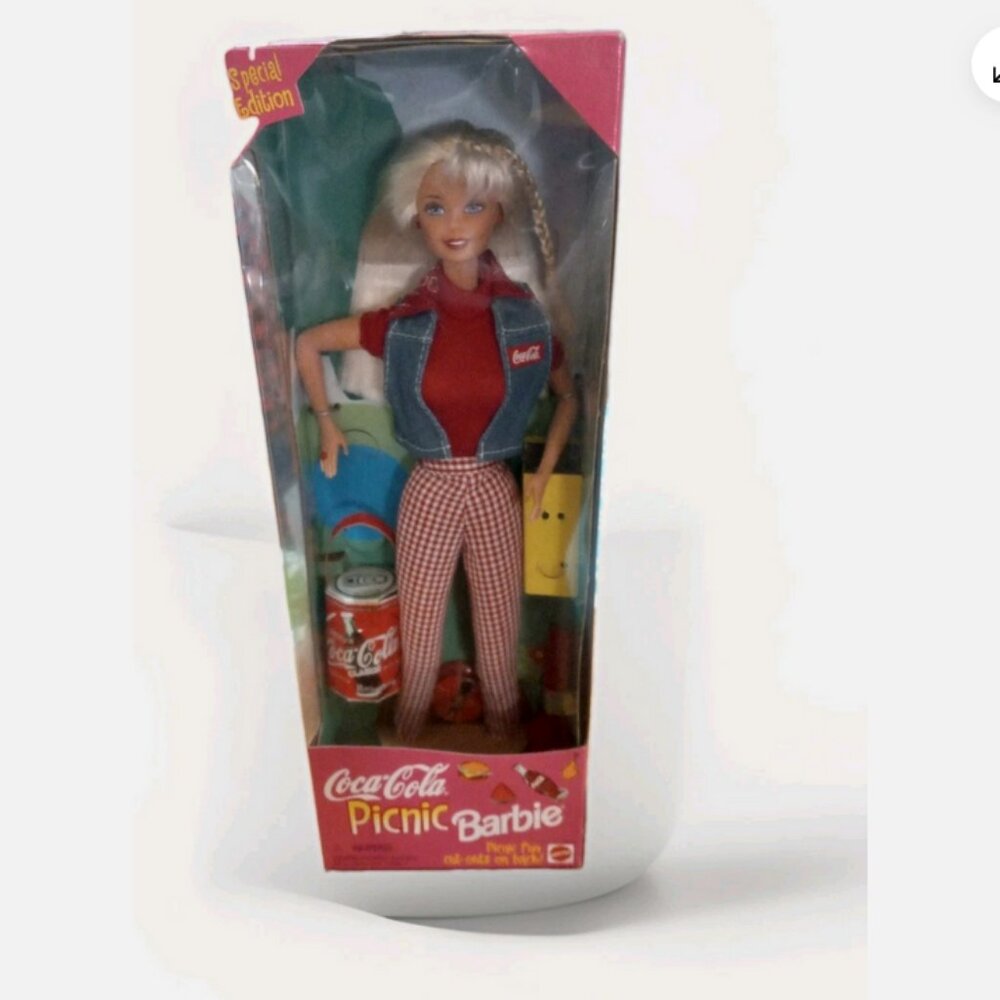 VTG Mattel Barbie Coca‑Cola Picnic Special Edition Doll New 1997